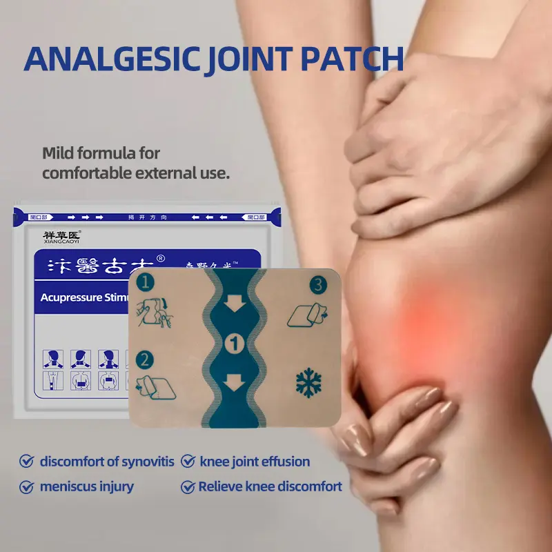 This is a pain relieving joint patch that can alleviate discomfort caused by synovitis, knee joint effusion, meniscus injury, and knee joint soreness. It relieves tension in joints and muscles.