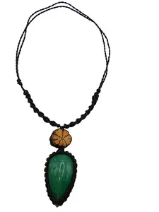 Handmade Macrame Serpentine Necklace