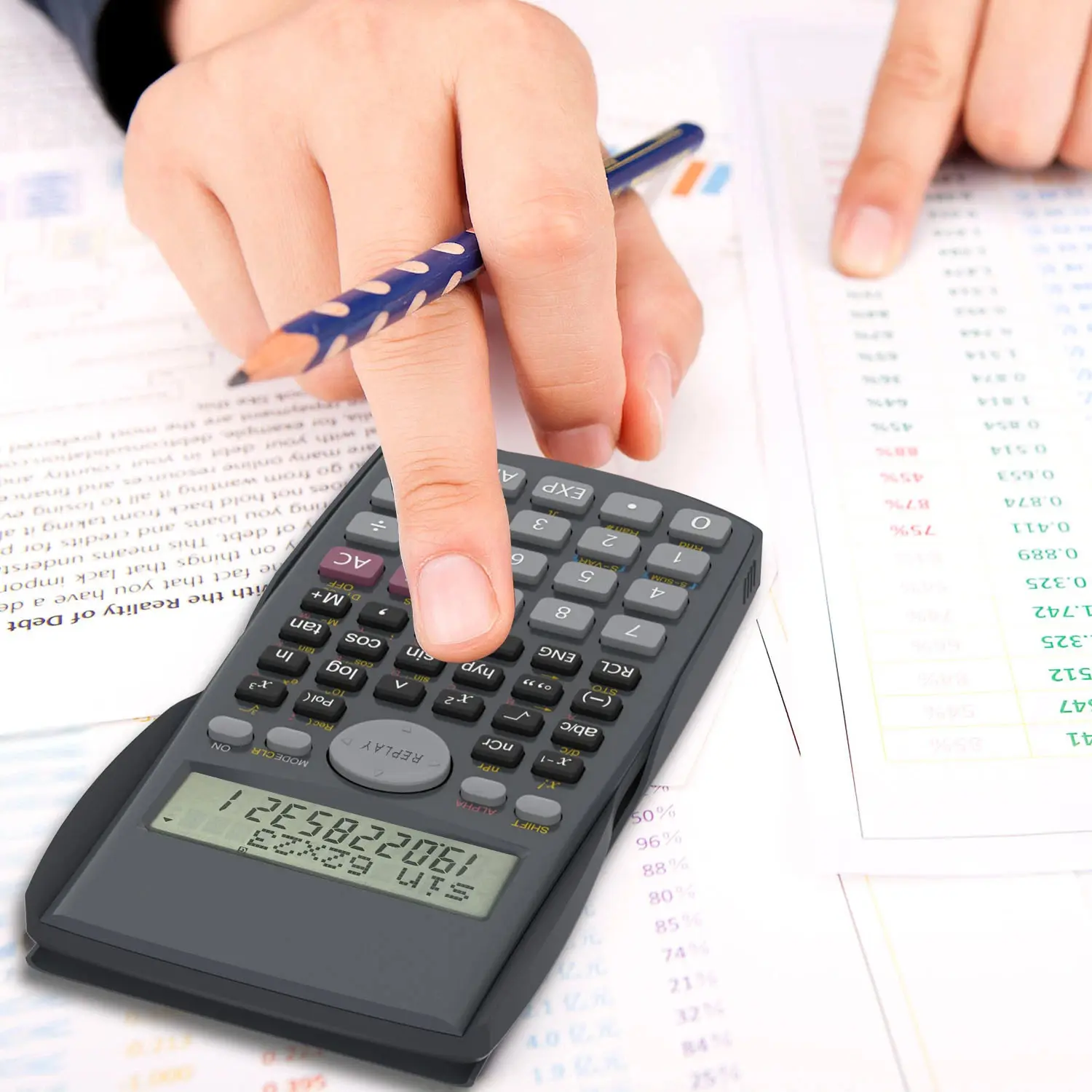 2-Line Engineering Scientific Calculator, Suitable for School and Business