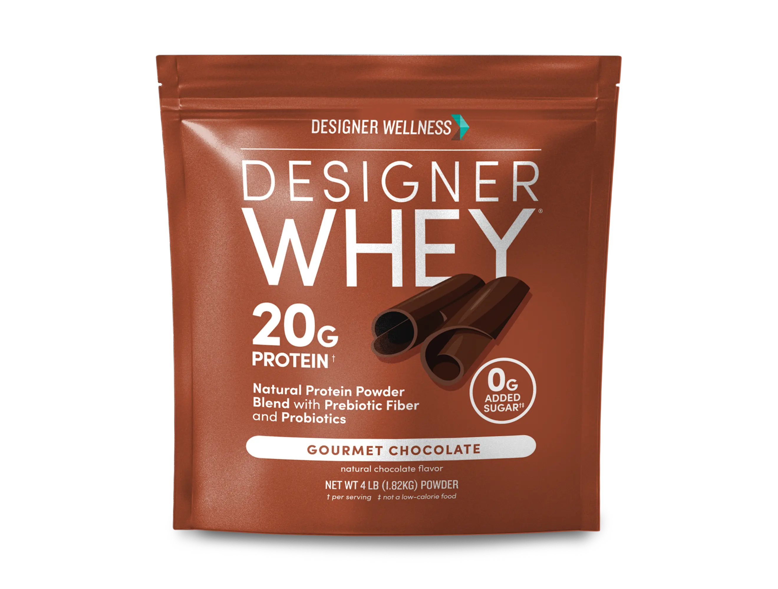 Chocolate Designer Whey 4lb Bag: 100% Whey Protein Powder | Designer Protein®, Natural Fitness Supplement, Premium Protein Formula