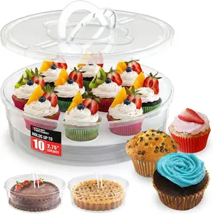 Kitchen Discovery Cupcake & Dessert Carrier – Safe Transport for Cupcakes, Pies & Cakes