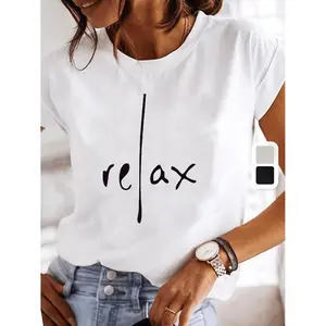 Casual Short-Sleeve T-Shirt for Women with a Relaxed Fit