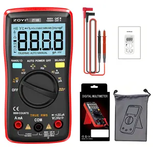 ZOYI ZT-109 True-RMS Digital Multimeter AC DC Voltage Ammeter Current Ohm Meter Ranging Fast Accurately Measures Voltage with Bag