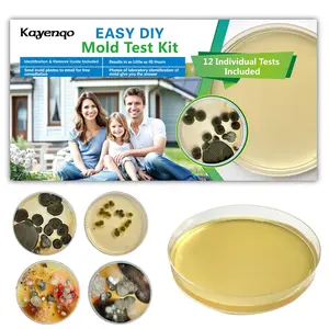 Kayenqo Mold Test Kit for Home - 12 Simple Detection Tests,Test HVAC System,Home Surfaces,& Indoor Air Quality Testing Kits,DIY Mold Detector at Home,includes Detailed Mold Identification Guide,air tester