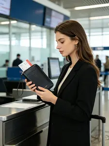 Unisex All-in-One Zippered Phone Wallet, Leather Wristlet Clutch with Multiple Card Slots, Large Phone Holder for Daily Use, Travel & Business