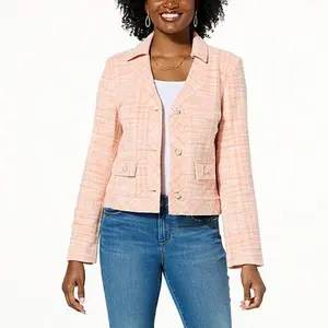 Christian Siriano C Wonder by Christian Siriano Cropped Tweed Jacket