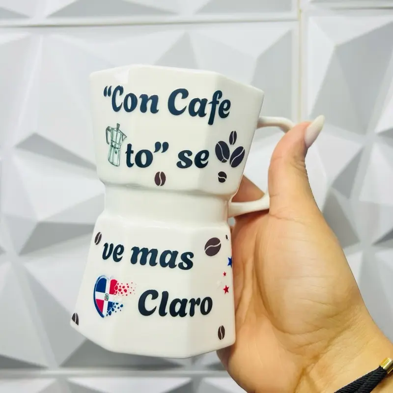 Con Cafe to' se ve mas Claro 12 oz Mug Coffee Design Rep.dom con Café Drinkware Ceramic