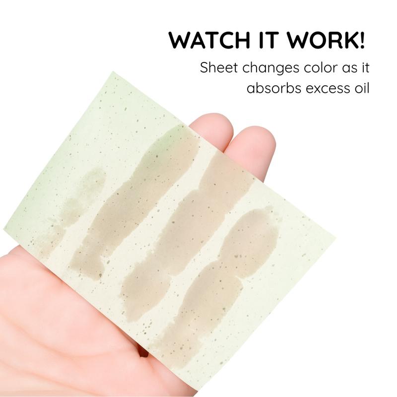 Premium Korean Oil Blotting Sheets for Natural Matte (100 Sheets) – Large-Size Face Blotting Papers – Bamboo Charcoal & Green Tea Infused, Makeup-Friendly, Easy-Dispense Pocket Pack for Oily or Combination Skin – Instant Shine Control