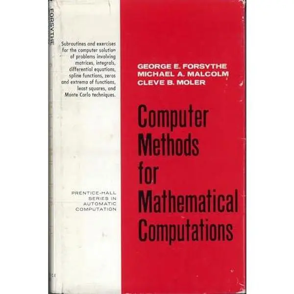 USED Book - Computer Methods for Mathematical Computations by George Elmer Forsythe (Hardcover) - english