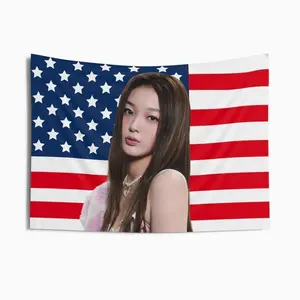 Yoonchae Katseye Kpop Band American Flag Mexican Katseye Members Flags Gift for Fans Men Women