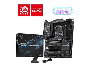 Z890 GAMING PLUS WIFI6E Motherboard, ATX-Supports Intel Core Ultra Processors (Series 2), LGA 1851 - DDR5 Memory Boost (Up to 9200+MT/s OC), 1 x PCIe 5.0 x16, 1 x M.2 Gen5, Intel Killer 5G LAN, Wi-Fi 7