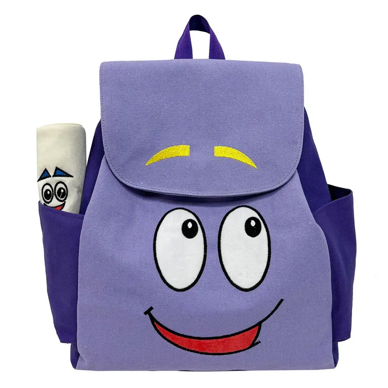 Dora Adventure Backpack — Map Design Crossbody Small Backpack, Cute Kids’ Dora–Style School Bag