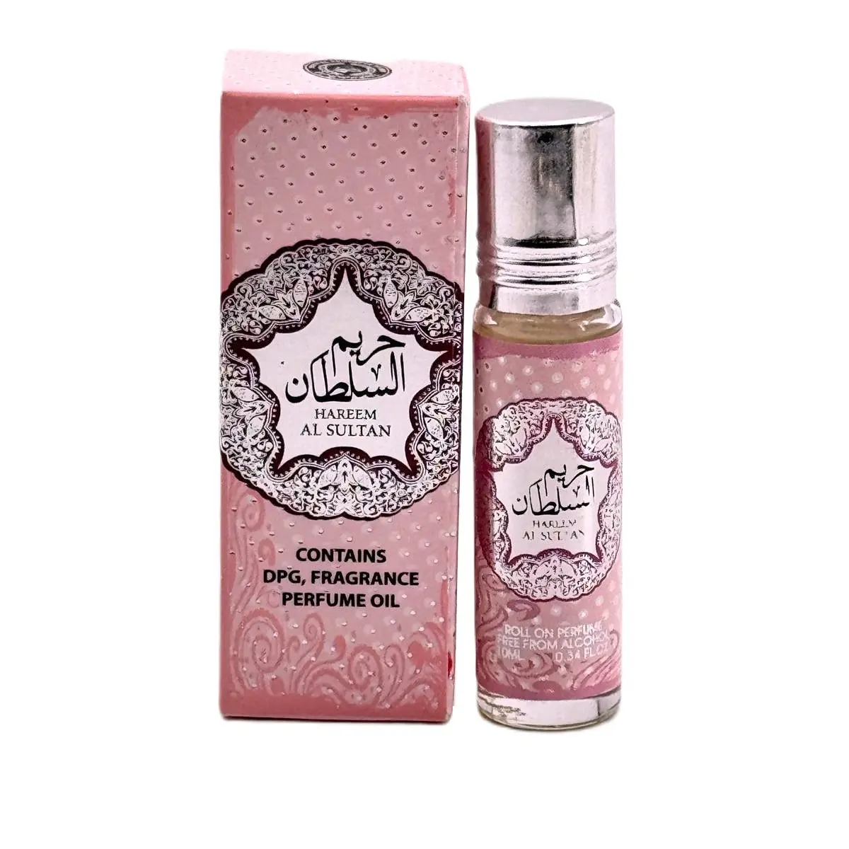 Hareem Al Sultan Roll-On Perfume Oil for Women, Alcohol-Free Gourmand Vanilla & Fruit Floral Scent, 10ml Travel Size