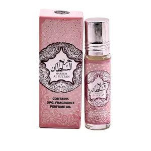 HAREEM AL SULTAN ROLL ON PERFUME 10ML | FREE ALCOHOL Floral Rose Fragrance Fragrance Oud