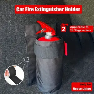 Oxford Fabric Car Fire Extingisher Organizer, Durable Trunk Storage Bag and Seat Back Holder, Vehicle Fire Extinguisher Storage, Car Accessories