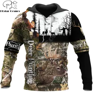 Deer Hunting Camo 3D Printed Men Hoodie Harajuku Fashion Sweatshirt Unisex Casual Jacket Pullover Sudadera Hombre DW085