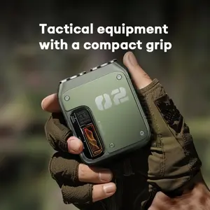 Mechanical shaver body alloy holographic energy display 3D dual ring blade red IPX7 portable tactical shaver can be washed all over the body, essential for winter, seasonal gift, Christmas gift