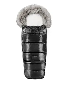 Diamond Black Premium Organic Wool Footmuff in Gray