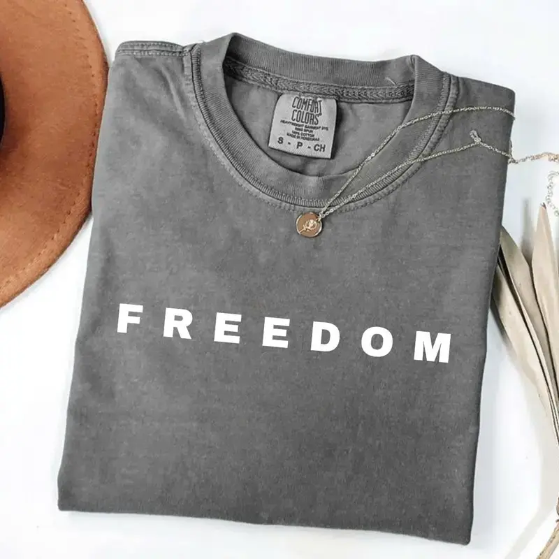Comfort Colors Freedom Shirt, Faith-Based Unisex Tee, Activist & Human Rights Support, Political Awareness Long Sleeve Shirt