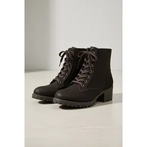 Ironstep Chunky Combat Block- Heel Boots