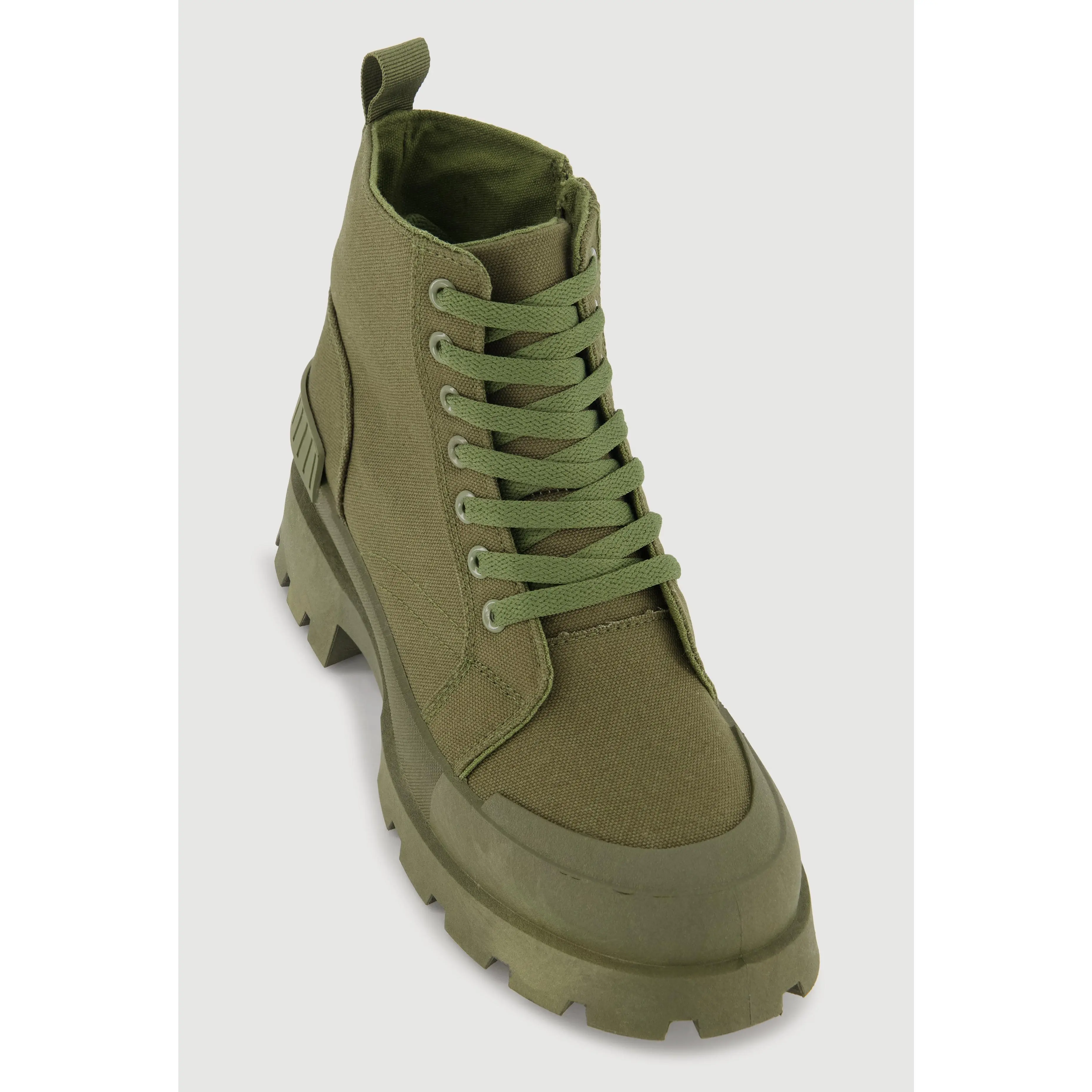 Lace Up Chunky Platform Combat Boots