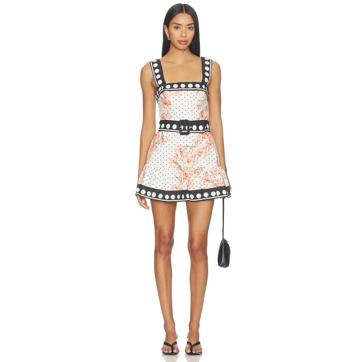 Amanda Uprichard x REVOLVE Lena Skort Romper in Hibiscus Dot