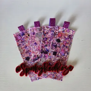 sparkle bling charm handmade cloth bookmark
