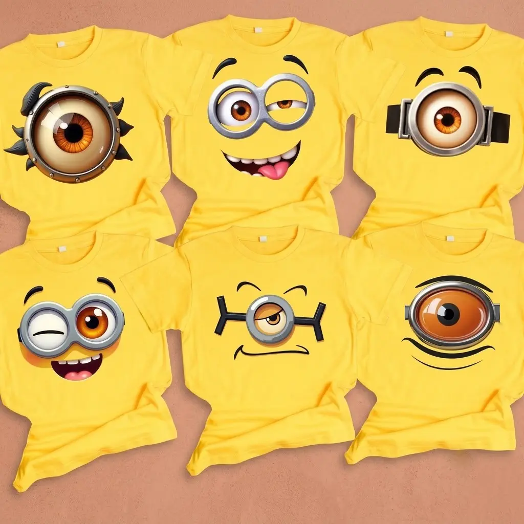 [FREESHIP] Minion Team Group Shirt, Minion Shirt design Cute, Couple Minion Tee, Y2K Streetwear T-Shirt, Unisex Crew Neck, Vintage Hip-Hop Sports Graphic, Casual Cotton Fit, Soft Comfortable Short Sleeve, Teen & Adult