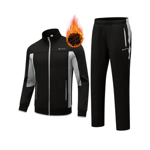 GOPUNE Men's Fleece Lined Tracksuits Sweatsuits 2 Piece Sets Winter Jogging Track Sweat Suits Thermal Casual Outfits Fall Outfits Springtok