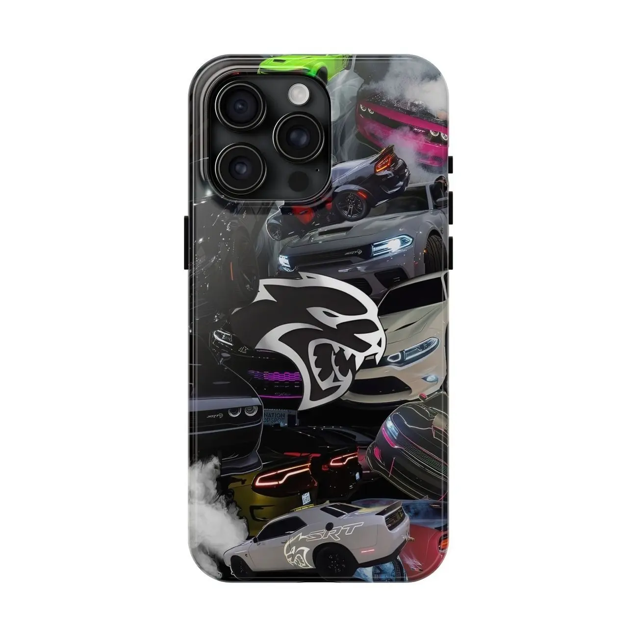 Hellcat Redeye iPhone Case – Shockproof, Hard Tough Dodge Challenger-Inspired Cover for iPhone 11–16 Pro Max, XS Max, Plus 0