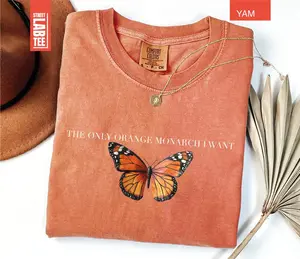 The Only Orange Monarch I Want Comfort Colors Shirt, Pro Democracy Shirt, Anti Authoritarianism, Anti Monarchy, Anti Trump Tee, Resist Shirt