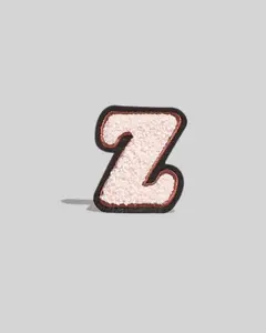 Z Cream Chenille Varsity Letter Patch - Small