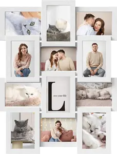 Set of 12 Collage Picture Frames, 4x6 for Wall Decor - Multi Family Photo for Gallery Display
