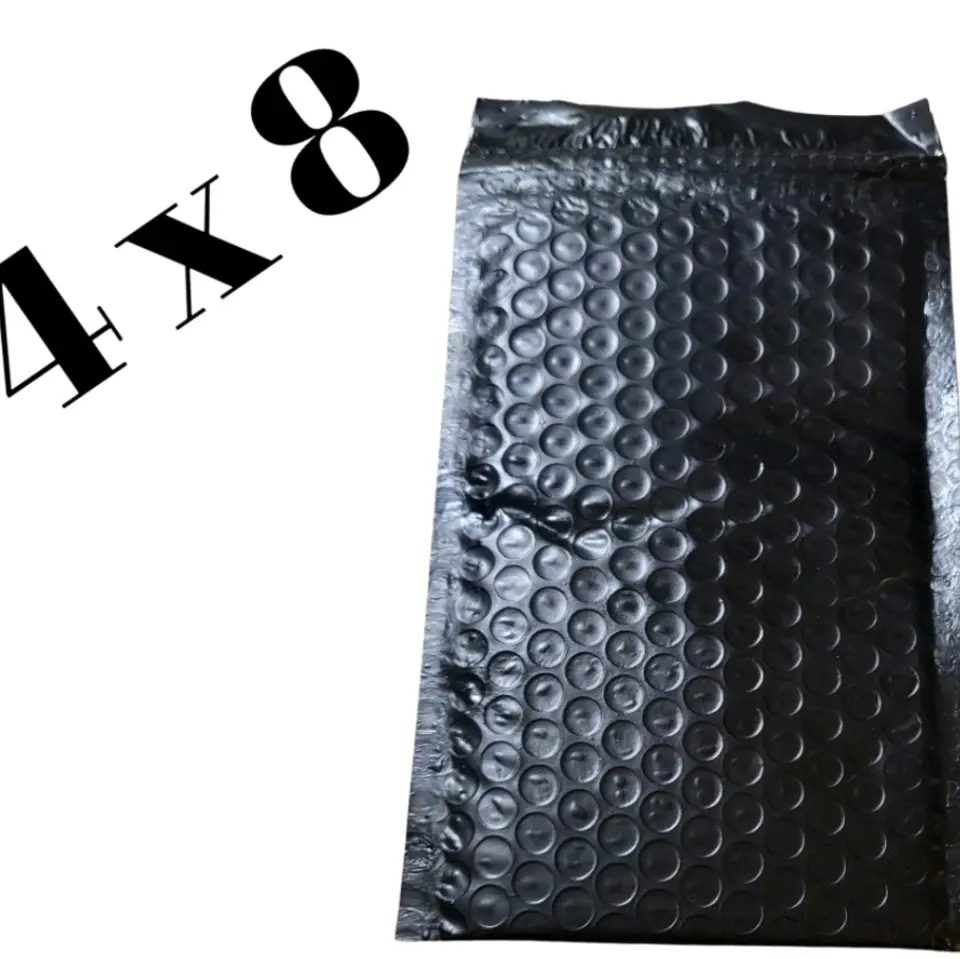 Bubble Mailers 4 x 8 Black 25 count