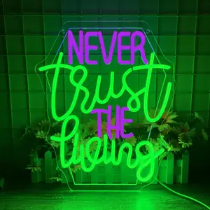 Letter-Shaped Neon Sign — USB-Powered Wall-Mounted LED Light & Festive Decoration; Creative Neon Lighting Ideal for Home Parties and Room Decor