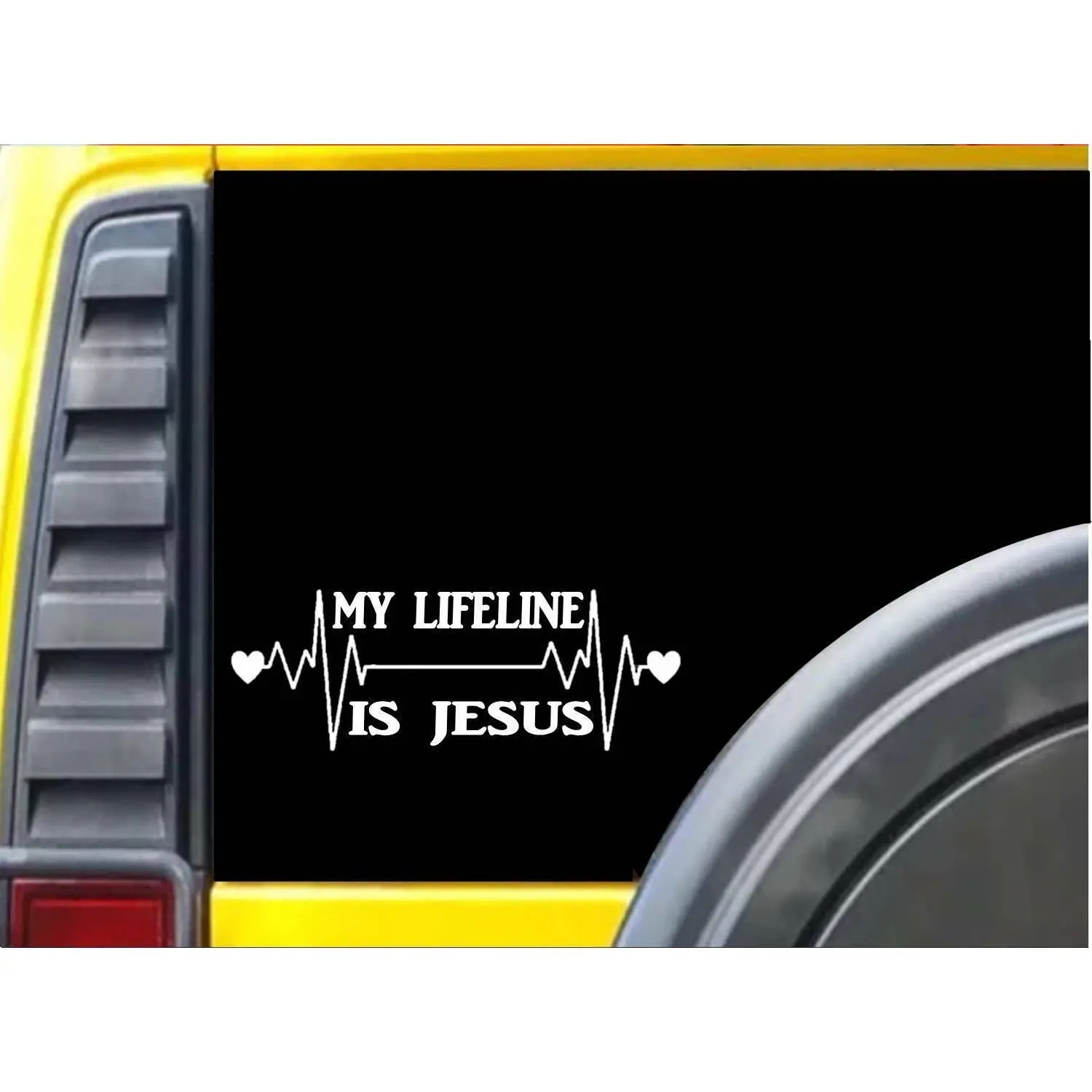 My Lifeline is Jesus K263 8 Inch Christian sticker decal