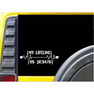 My Lifeline is Jesus K263 8 Inch Christian sticker decal