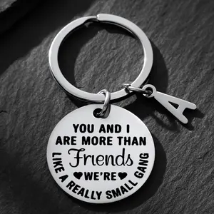Bff Bestie Keychain - Stainless Steel, Perfect For Graduation, Birthday & Christmas Gifts