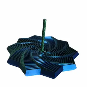 7" Large 3D Print Fidget Expandable Multi Color (Blue Green) Star with Handle for Stress Relief or Fun Desk Toy Adult Child Gift #13