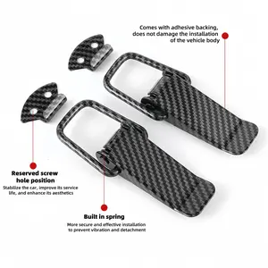 Car Bumper Gap Hook Lock Clip No Drilling Universal Front Rear Pole Fixing, Car Accessories, Decoration, Easy Installation, Durable Design, Vehicle