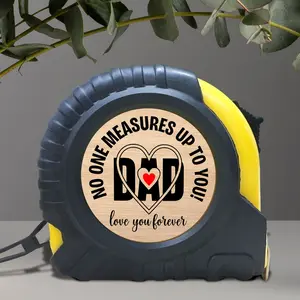 1PC 10ft Gift Tape Measure for Dad - Durable Tape Measure with Toggle Lock, Touching Gift for Father's Day, Birthday, Christmas - Carpenter Tool with the Message "no one measures up to you".