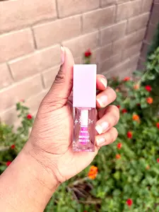 Pink Lipstain Therapy Oil Glitter Glossy Jojoba Moisturizing Nourishing Smooth Lip Care with Natural Color and All-Day Wear
