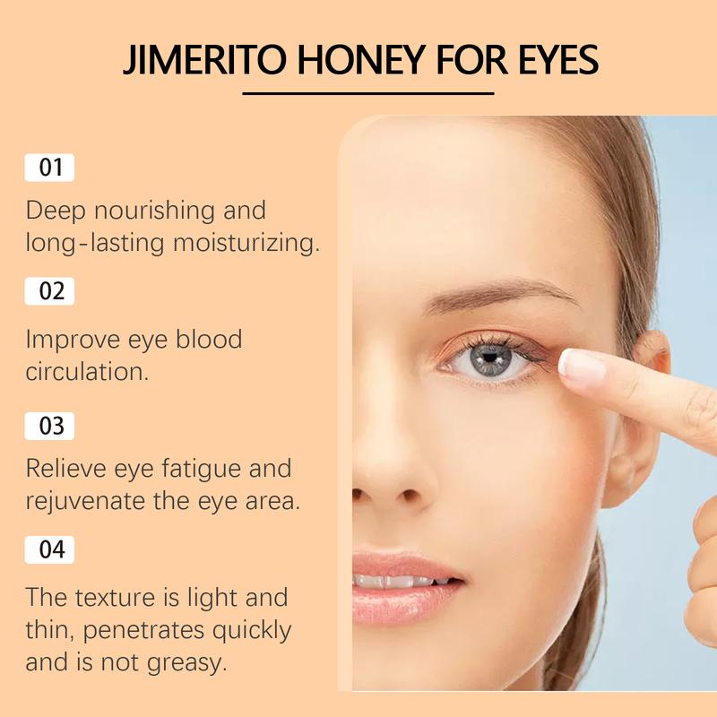 Jimerito Honey for Eyes, Jimerito Honey Eye Drops, Natural Ingredients, Moisturizes & Refreshes Eyes, Daily Eye Care Drops 1 oz