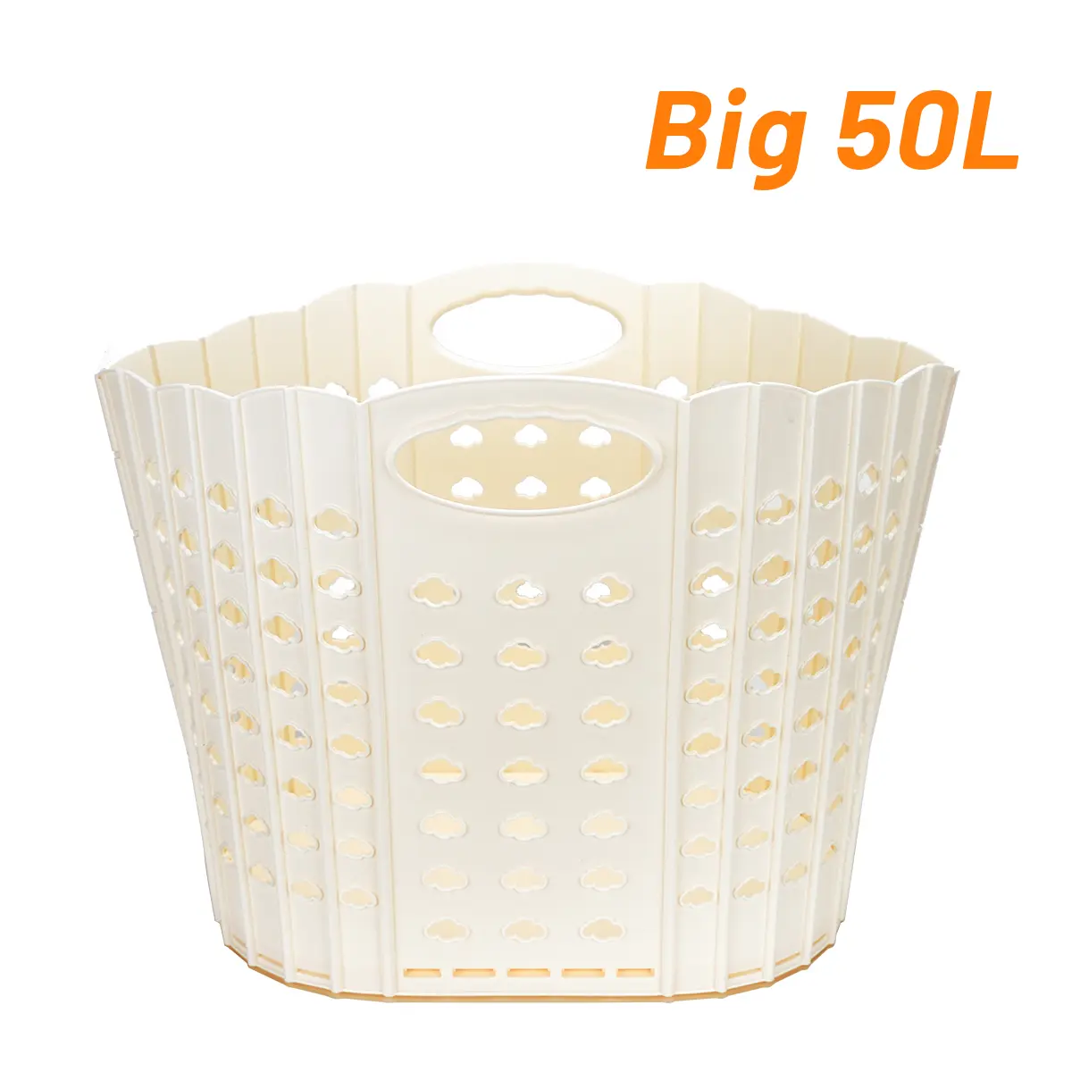 Laundry Basket with Handle Collapsible Hamper Foldable 50L Storage Organizer for Home Bathroom Laundry Room Household Essentials Summer Gift Bedroom Decor