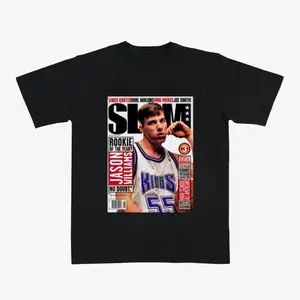 Jason Williams SLAM Cover T-Shirt, Vintage Basketball Graphic Tee Featuring Rookie of the Year Kings Design, Retro Streetwear Fan Gift