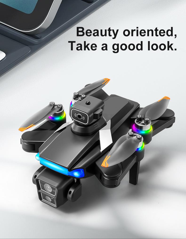 YCMDCGIE GPS drone is equipped with a 4K camera and comes with a 4.5-inch LCD remote controller. It features professional GPS intelligent tracking, AI smart return, follow mode, brushless motors, and a foldable design.