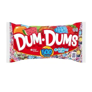 Dum-Dums Original Mix Pops 500 Pieces Assorted Flavors Free of Major Allergens Fun Snack Pack for Everyone