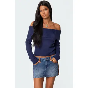 Tamara Fold Over Knit Top Tamara Fold Over Knit Top