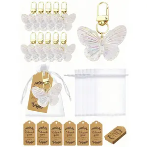 9/36/72pcs Butterfly keychain gift set, Cute, wedding bride birthday gifts bridesmaid gifts wedding favours party bag fillers gift bags fidget toys bachelorette party hen party gifts keychain