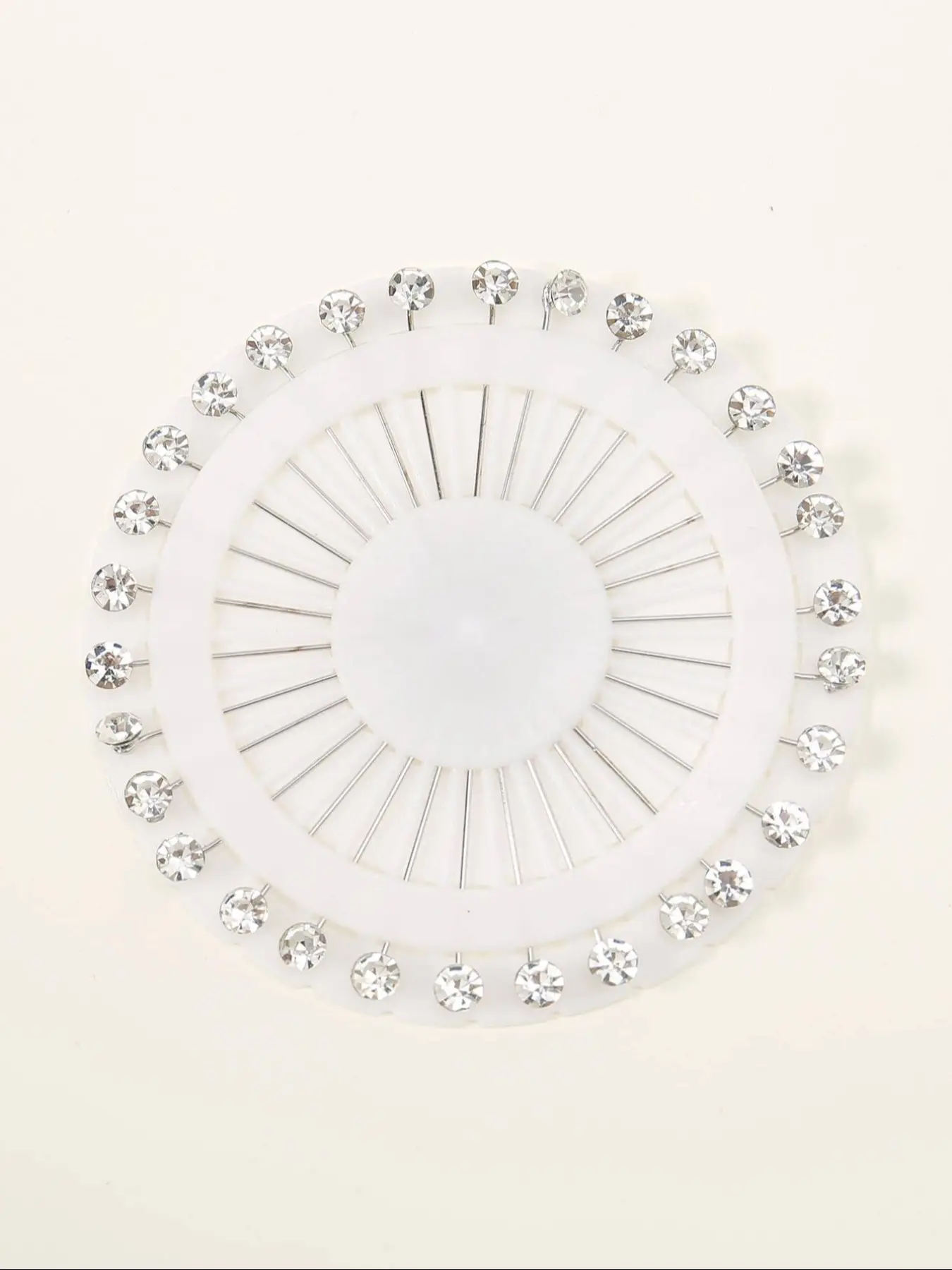 Rhinestone Decorated Hijab Pin, Sparkling Rhinestones Modern Fashionable Hijab Accessories for Muslim Women & Girls, Trendy All-match & Exquisite Hijab Accessories for Birthday Gift